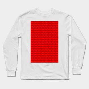 building brick blocks red Long Sleeve T-Shirt